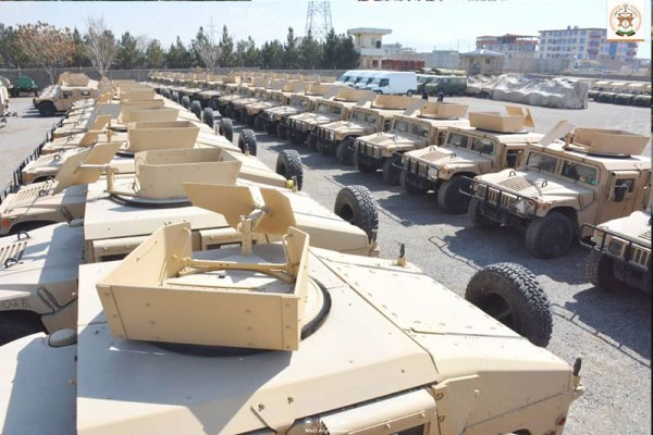 Afghan Military Equipment Courtesy of the USA 