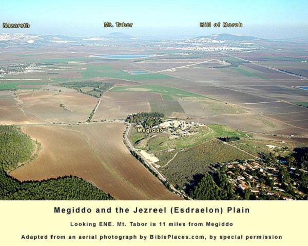 Jezreel Valley and Mount Megiddo